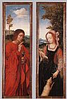 Quentin Massys Famous Paintings - John the Baptist and St Agnes